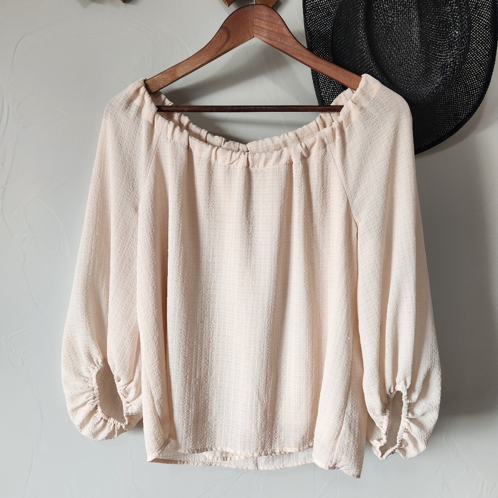 Elegant Cream Women's Top